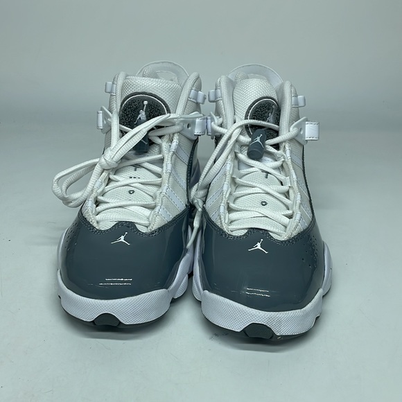 Nike Jordan 6 Rings White/Cool Grey 323419-121 Unisex Youth - Picture 3 of 5